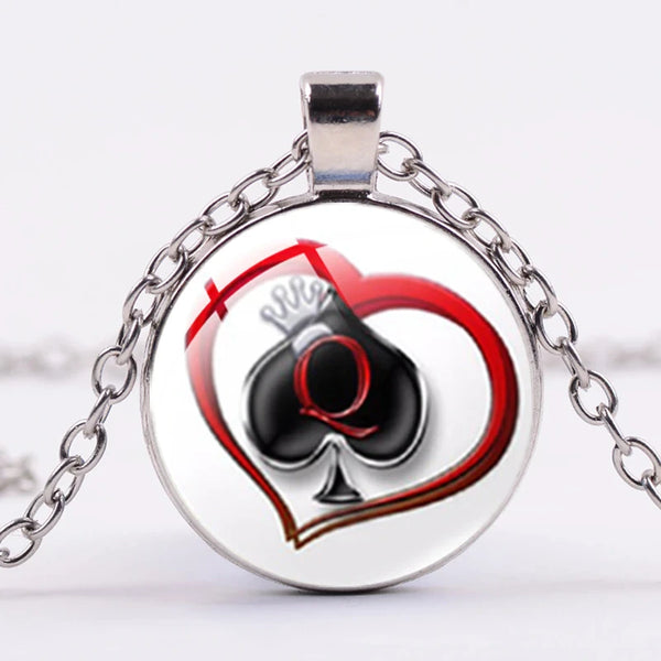 Queen of Spades Necklace