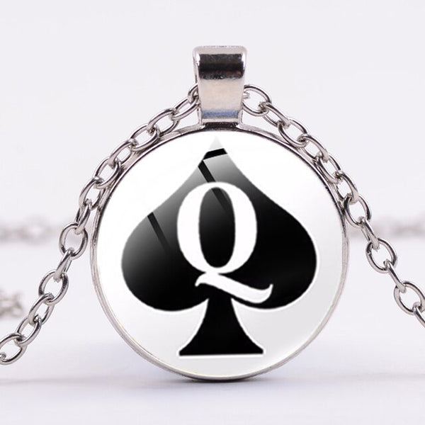 Queen of Spades Necklace