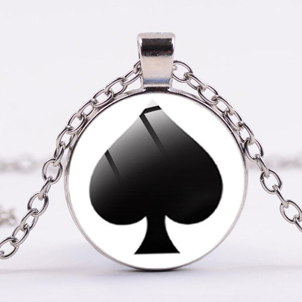Queen of Spades Necklace