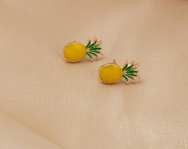 Stud Earring Set Upside Down Pineapple Alternative Lifestyle