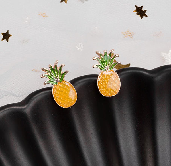 Stud Earring Set Upside Down Pineapple Alternative Lifestyle