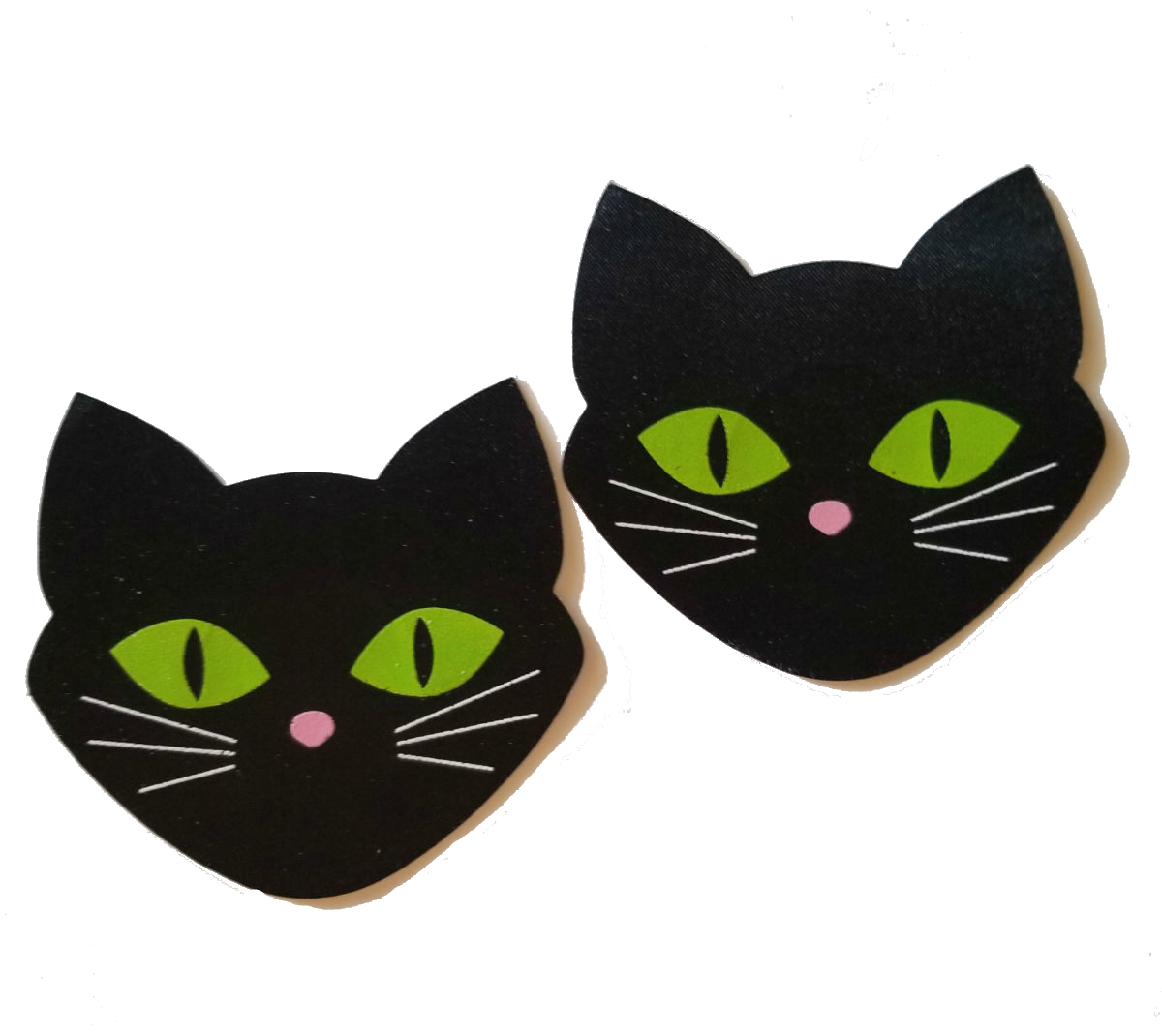 Novelty Black Cat Pasties - Fun Stick-On Nipple Covers for a Playful Look – Sheer Swim