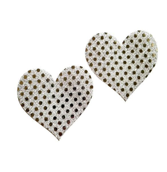 Glitter Heart Pasties - Available in 6 Colors