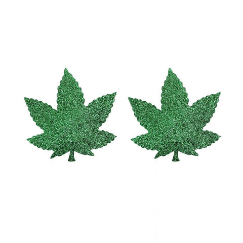 Sparkly Marijuana Pasties - set of two