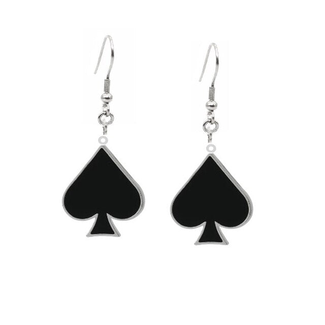 Queen of Spades Dangle Earrings - Alternative Lifestyle Fashion Jewelry ...