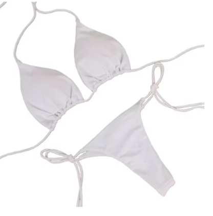 White Thong Bikini