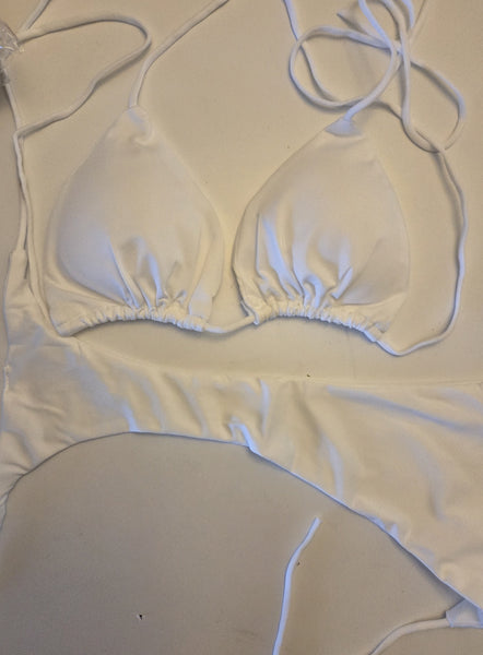 White thong bikini