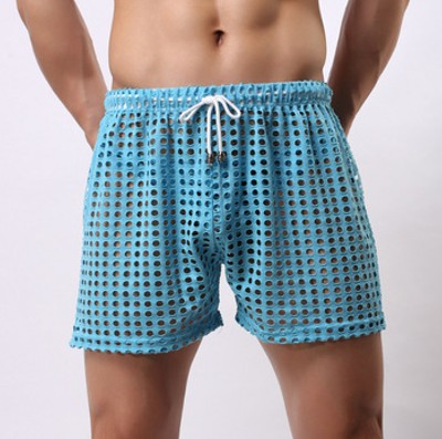 Sheer Fishnet Mesh Shorts Men or Women SheerSwim Blue and more