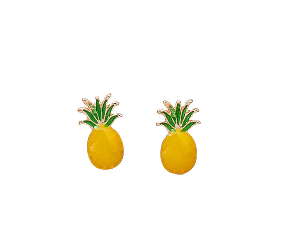 Stud Earring Set Upside Down Pineapple Alternative Lifestyle