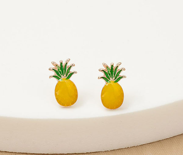 Stud Earring Set Upside Down Pineapple Alternative Lifestyle