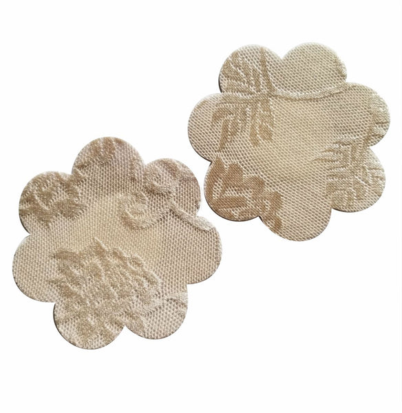 Nude or Black Color Lace Flower Pasties