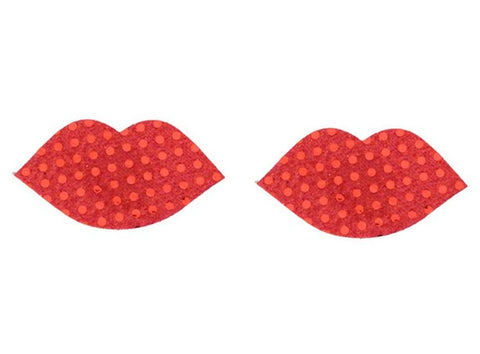 Red Glitter Lips Pasties