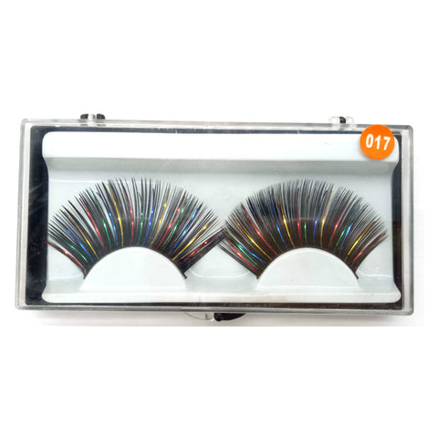 Sheer Swim Black Rainbow False Eyelashes Long Thick Drag Queen Falsies Eye Lashes Extensions for Costume Cosplay Stage Makeup