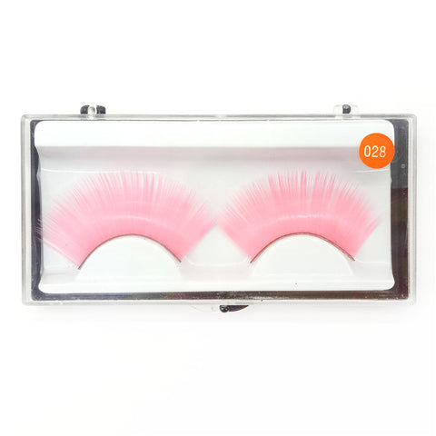 Sheer Swim Pink False Eyelashes Long Thick Drag Queen Falsies Eye Lashes Extensions for Costume Cosplay Stage Makeup