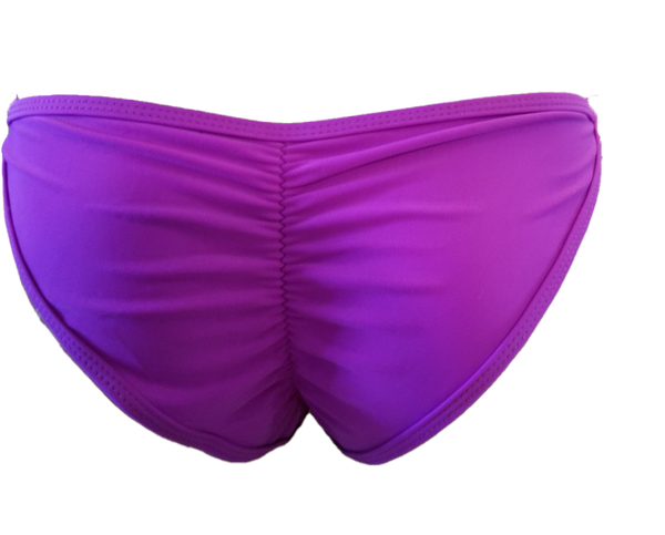 Not-sheer Purple Bikini Bottoms Tie Sides Sheerswim