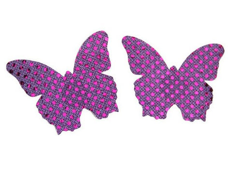 Butterfly Pasties Purple Sparkle and Glitter