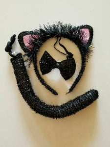 Black and Pink Cat Adult Costume