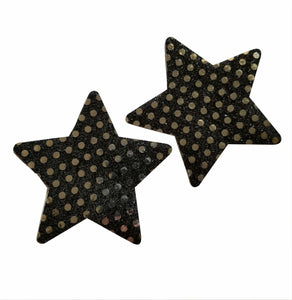Embellished Star Black Pasties