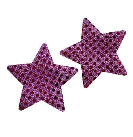 Star Purple Sparkly Pasties